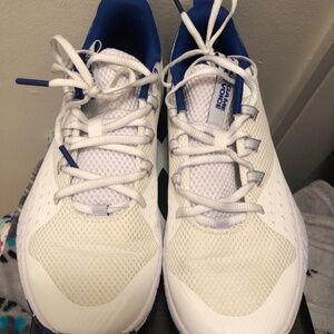 Under Armour HOVR Ascent White/Blue Basketball Shoes 3025680-104 Womens Size 11